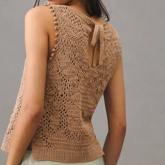 Anthropologie Tops - ANTHROPOLOGIE Women's Tan Knit Top SIZE XXS
